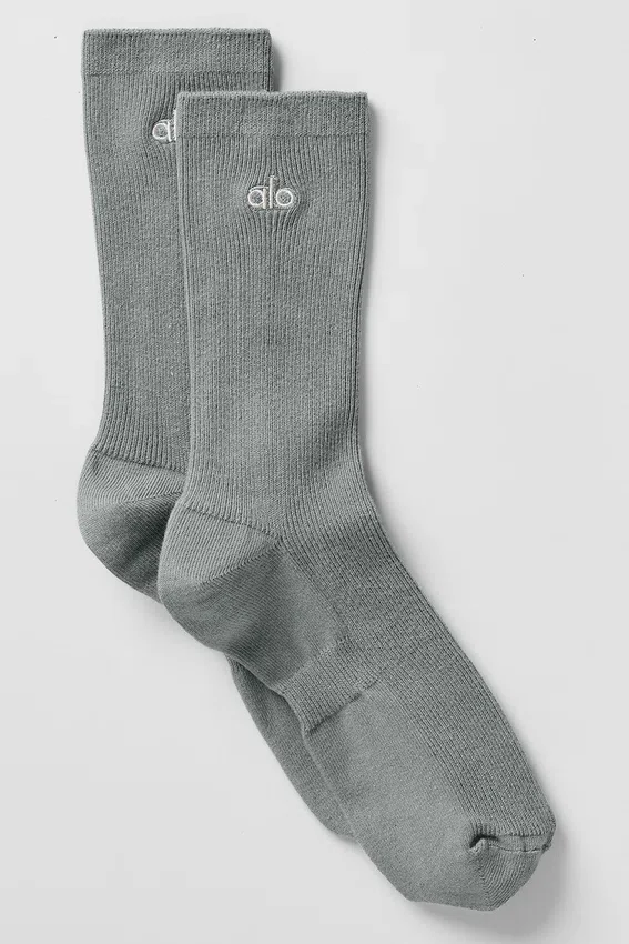 Unisex-Halbsocken im dezenten Design – Lunar Grey