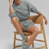 Unisex-Halbsocken im dezenten Design – Lunar Grey