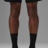 Unisex-Halbsocken im dezenten Design – Schwarz