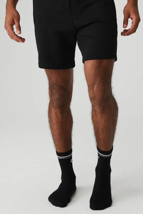 Unisex-Halbsocken im Retro-Stil – Schwarz/Weiß