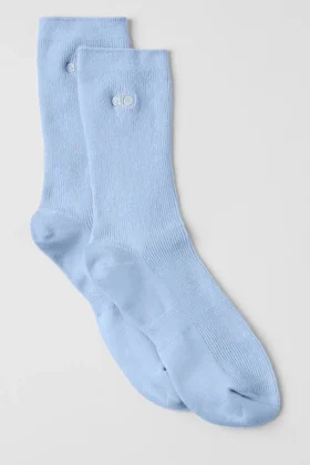 Unisex-Halbsocken „Understated“ – Muschelblau