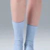 Unisex-Halbsocken „Understated“ – Muschelblau