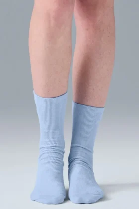 Unisex-Halbsocken „Understated“ – Muschelblau