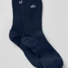 Unisex-Halbstrümpfe im dezenten Stil – Marineblau