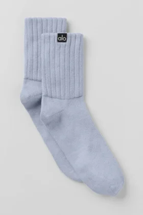 Unisex-Halbstrümpfe mit Rüschen – Winter Frost