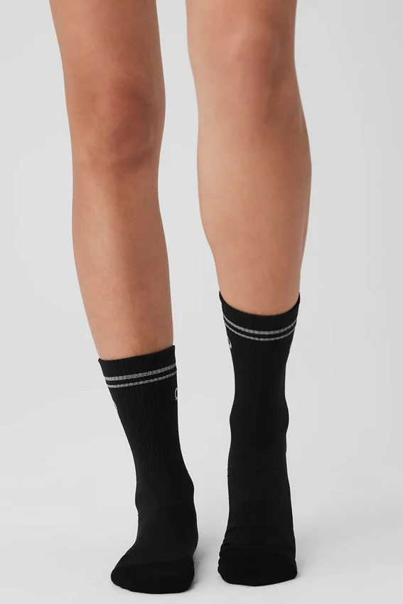 Unisex-Halbstrumpf – Schwarz