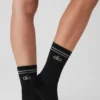 Unisex-Halbstrumpf – Schwarz