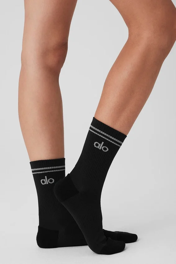 Unisex-Halbstrumpf – Schwarz