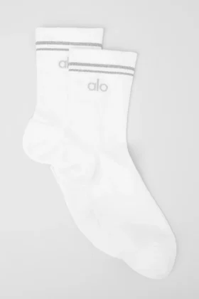 Unisex-Halbstrumpf – Weiß