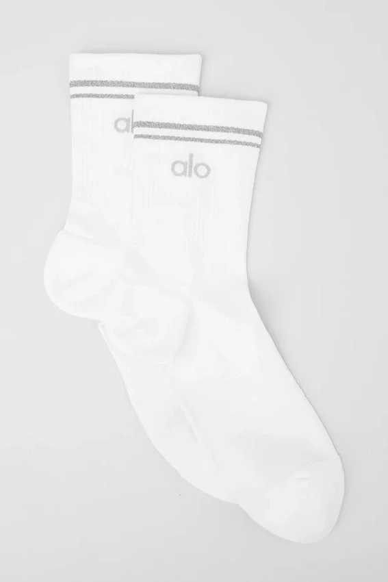 Unisex-Halbstrumpf – Weiß