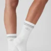 Unisex-Halbstrumpf – Weiß