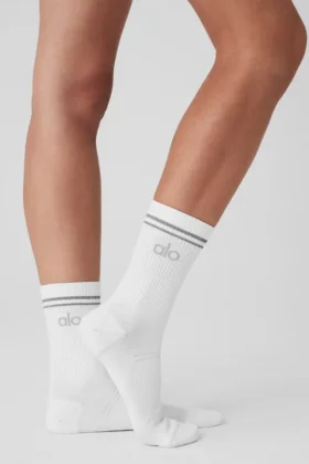 Unisex-Halbstrumpf – Weiß