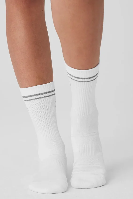 Unisex-Halbstrumpf – Weiß