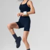 Unisex-Kraussocken – Marineblau