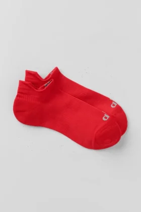 Unisex-Performance-Tab-Socken – Leuchtend Rot