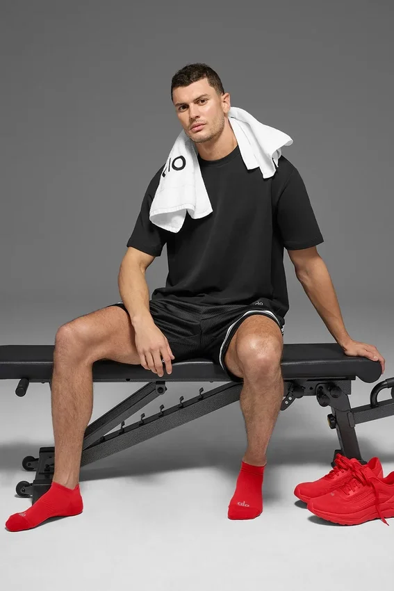 Unisex-Performance-Tab-Socken – Leuchtend Rot