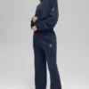 Unisex-Pullover „New Class“ aus Wolle und Kaschmir mit Rundhalsausschnitt – Marineblau