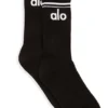 Unisex-Retro-Socken – Schwarz/Weiß