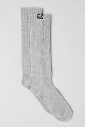 Unisex-Scrunch-Socken – Athletic Heather Grey