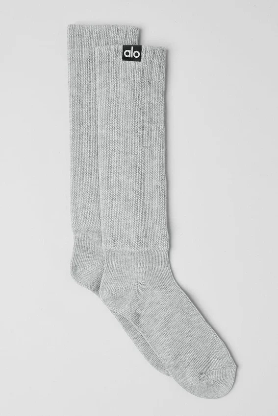 Unisex-Scrunch-Socken – Athletic Heather Grey