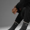 Unisex-Socken aus Wolle und Kaschmir mit leichtem Frost-Effekt – Dunkelgrau/Elfenbein