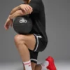 Unisex-Socken im Retro-Stil (Halb-Crew) – Weiß/Leuchtend Rot
