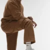 Unisex-Socken im Retro-Stil (Half-Crew) – Weiß/Sun Kissed Brown