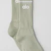 Unisex-Socken im Retro-Stil – Kalkstein/Weiß