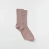 Unisex-Socken mit halbhohem Schaft – Taupe