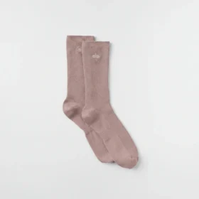 Unisex-Socken mit halbhohem Schaft – Taupe