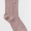 Unisex-Socken mit halbhohem Schaft – Taupe