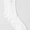 Unisex-Socken mit halbhohem Schaft – Weiß
