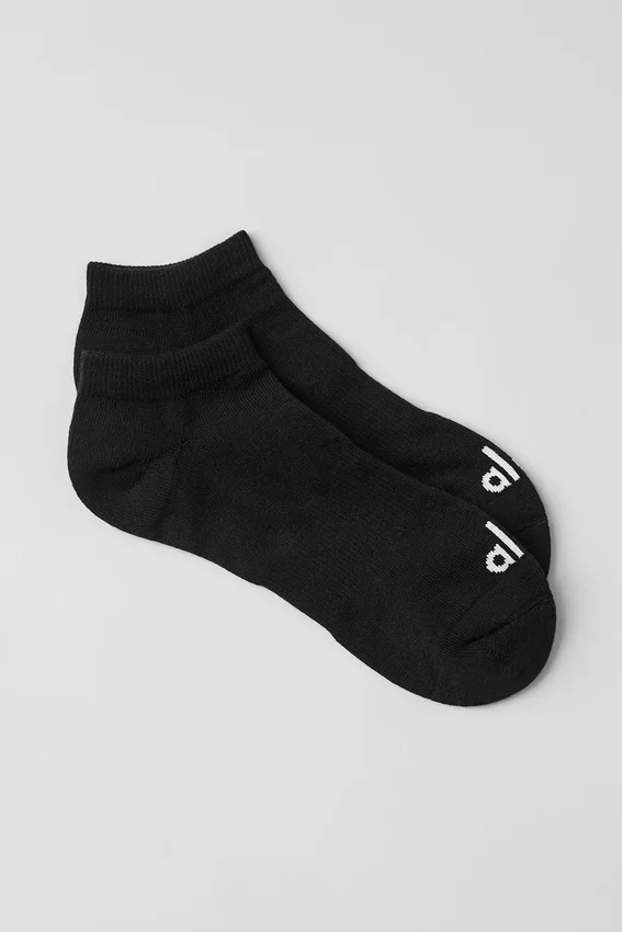 Unisex-Street-Socken – Schwarz/Weiß