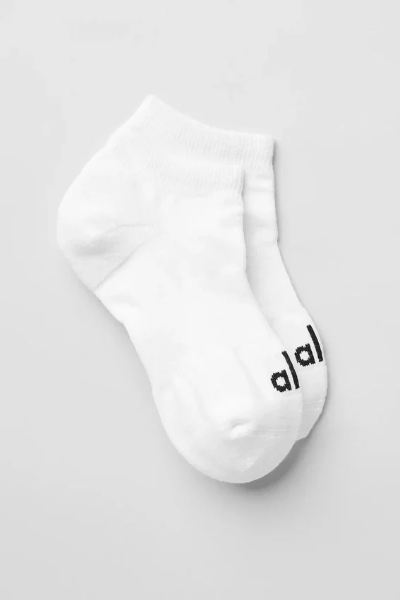 Unisex-Street-Socken – Weiß/Schwarz