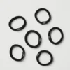 „Untangled“-Haargummi 6er-Pack – Schwarz