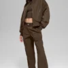 Urbanite-Bomberjacke aus Kunstfell – Espresso/Elfenbein