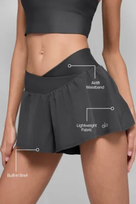 V-Cute Laufshorts – Anthrazit