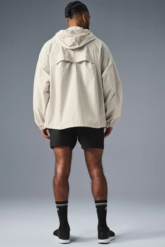 Vantage Nylon-Ripstop-Trainingsjacke – Bone