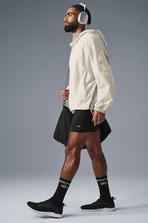Vantage Nylon-Ripstop-Trainingsjacke – Bone