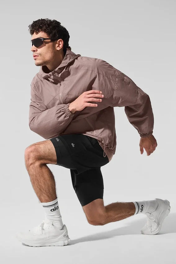 Vantage Nylon-Ripstop-Trainingsjacke – Mushroom