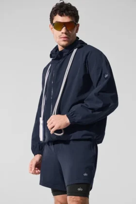 Vantage Nylon-Ripstop-Trainingsjacke – Navy