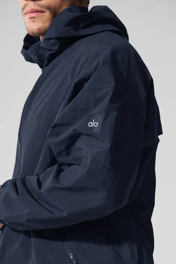 Vantage Nylon-Ripstop-Trainingsjacke – Navy