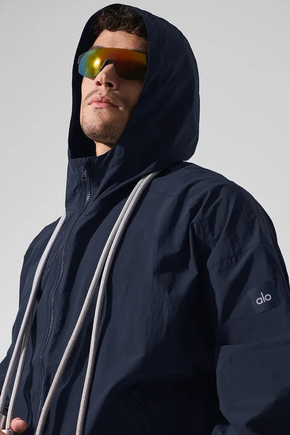 Vantage Nylon-Ripstop-Trainingsjacke – Navy