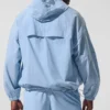 Vantage Nylon-Ripstop-Trainingsjacke – Seashell Blue