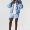 Vantage Nylon-Ripstop-Trainingsjacke – Seashell Blue