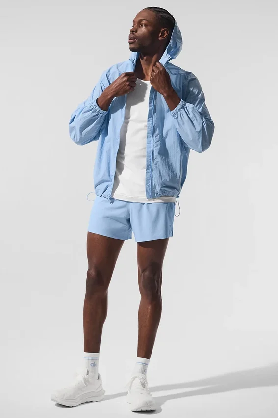 Vantage Nylon-Ripstop-Trainingsjacke – Seashell Blue