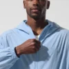 Vantage Nylon-Ripstop-Trainingsjacke – Seashell Blue