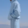 Vantage Nylon-Ripstop-Trainingsjacke – Seashell Blue