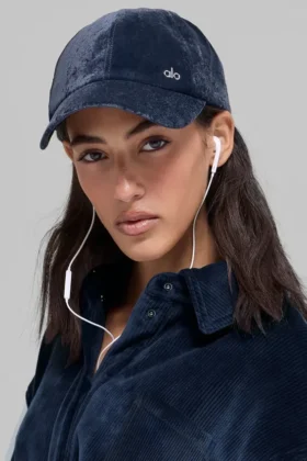 Velvet Off-Duty-Cap – Marineblau