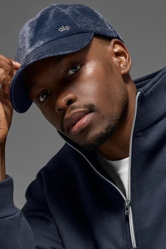 Velvet Off-Duty-Cap – Marineblau